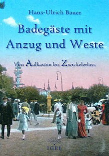 Badeg�ste mit Anzug und Weste